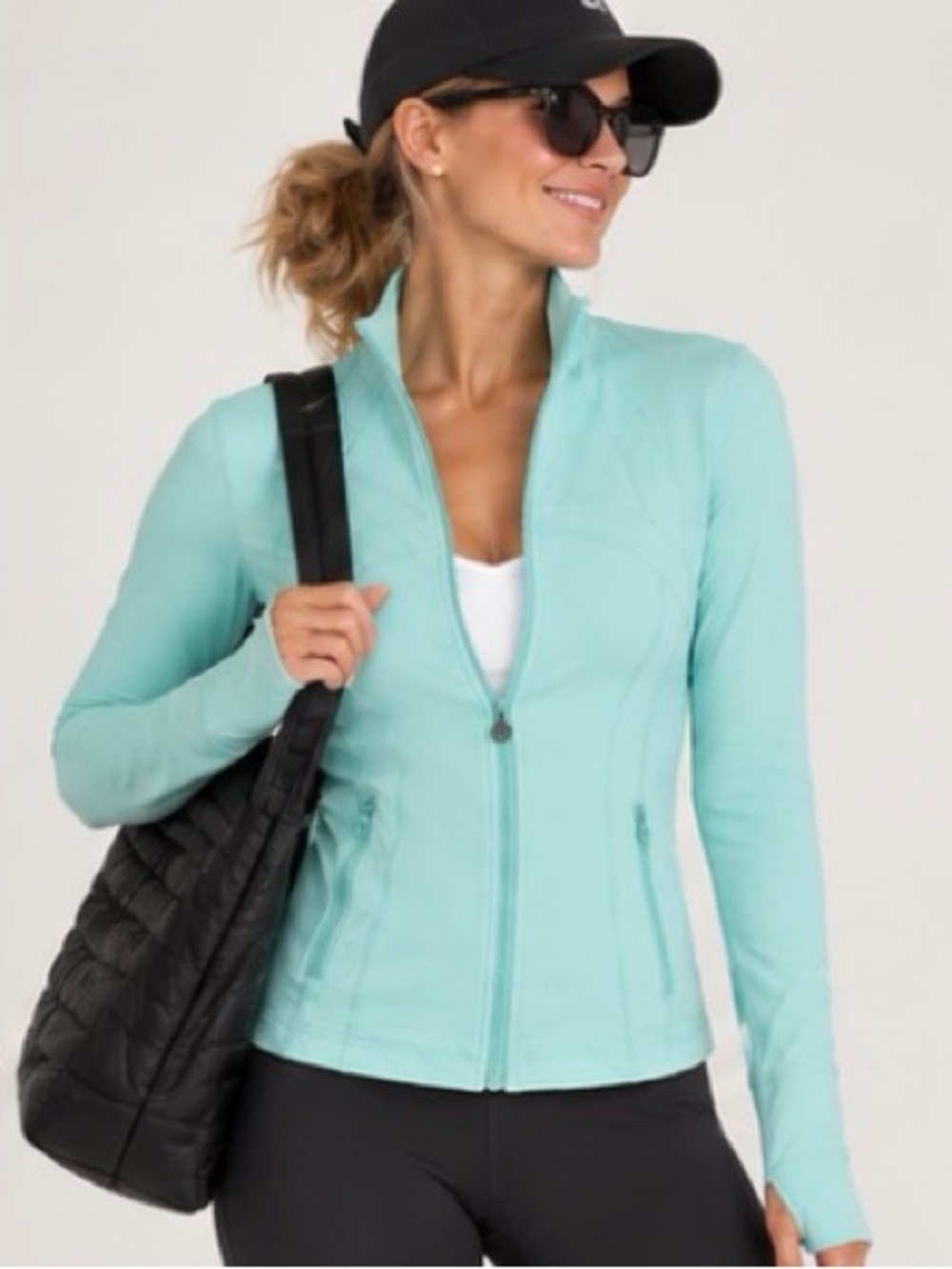 Lululemon Define Jacket Light Aqua Women's Zip-Up Activewear Sz 4